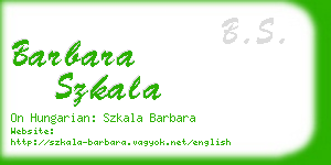 barbara szkala business card